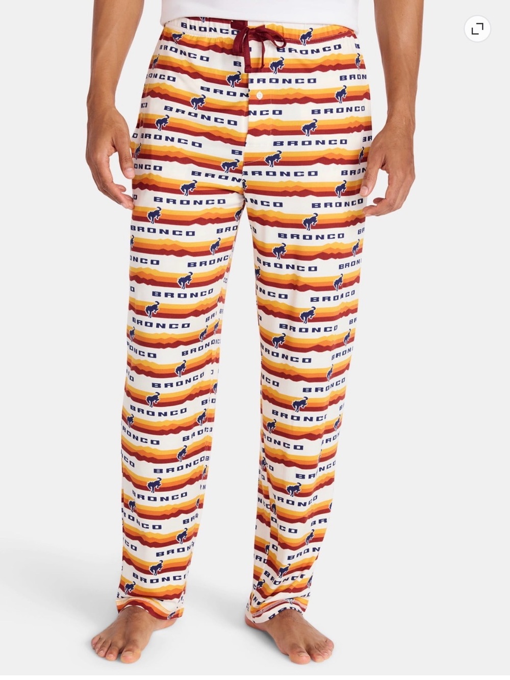 💜 Ford Bronco Men's Graphic Sleep Pants, Size:Medium